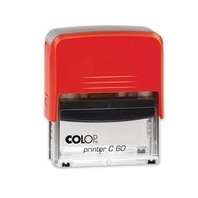 Colop C60 Otomatik Kaşe 37x76 mm Kırmızı Keçe