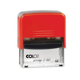 Colop C60 Otomatik Kaşe 37x76 mm Kırmızı Keçe