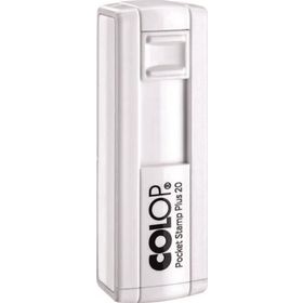 Colop CEP20 14x38 mm Beyaz Kasa Siyah Keçe Kaşe