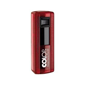Colop CEP20 Kırmızı Kasa Siyah Keçe 14x38 mm Kaşe