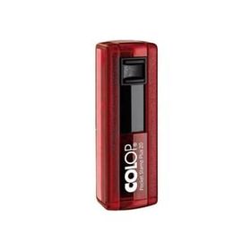Colop CEP20 Kırmızı Kasa Siyah Keçe 14x38 mm Kaşe