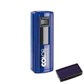 Colop CEP20 Mavi Kasa Mavi Keçe 14x38 mm Kaşe