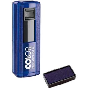 Colop CEP20 Mavi Kasa Mavi Keçe 14x38 mm Kaşe