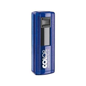 Colop CEP20 Mavi Kasa Siyah Keçe 14x38 mm Kaşe