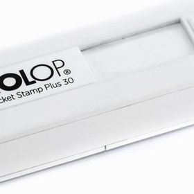 Colop CEP30 Beyaz Kasa Siyah Keçe 18x47 mm Kaşe