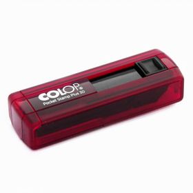 Colop Cep30 Kırmızı Kasa Siyah Keçe 18x47 mm Kaşe