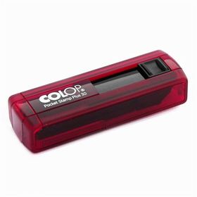 Colop Cep30 Kırmızı Kasa Siyah Keçe 18x47 mm Kaşe