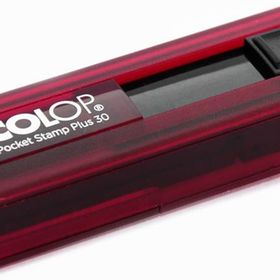 Colop Cep30 Kırmızı Kasa Siyah Keçe 18x47 mm Kaşe