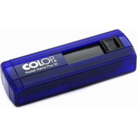 Colop Cep30 Mavi Kasa Siyah Keçe 18x47 mm Kaşe