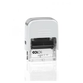 Colop Printer C10 Beyaz Kasa Siyah Keçe 10x27 mm Kaşe