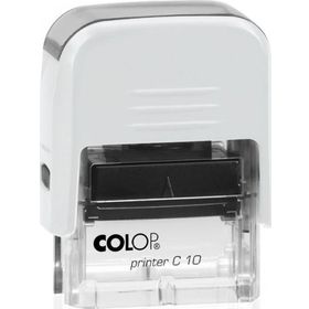Colop Printer C10 Beyaz Kasa Siyah Keçe 10x27 mm Kaşe