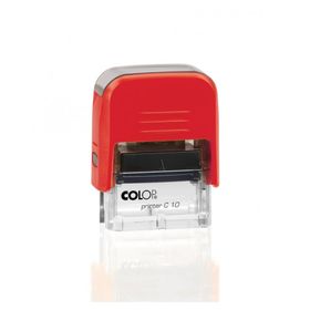 Colop Printer C10 Kırmızı Kasa Siyah Keçe 10x27 mm Kaşe