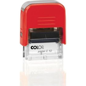 Colop Printer C10 Kırmızı Kasa Siyah Keçe 10x27 mm Kaşe