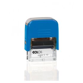 Colop Printer C10 Mavi Kasa Siyah Keçe 10x27 mm Kaşe