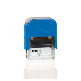 Colop Printer C10 Mavi Kasa Siyah Keçe 10x27 mm Kaşe