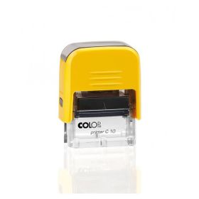 Colop Printer C10 Sarı Kasa Siyah Keçe 10x27 mm Kaşe