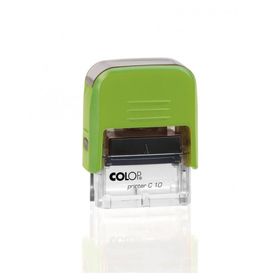 Colop Printer C10 Yeşil Kasa Siyah Keçe 10x27 mm Kaşe
