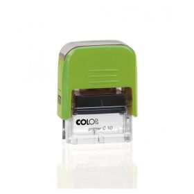 Colop Printer C10 Yeşil Kasa Siyah Keçe 10x27 mm Kaşe