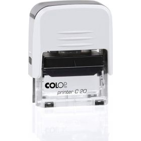 Colop Printer C20 Beyaz Kasa Siyah Keçe 14x38 mm Kaşe