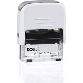 Colop Printer C20 Beyaz Kasa Siyah Keçe 14x38 mm Kaşe