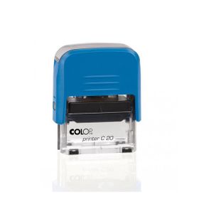 Colop Printer C20 Mavi Kasa Siyah Keçe 14x38 mm Kaşe