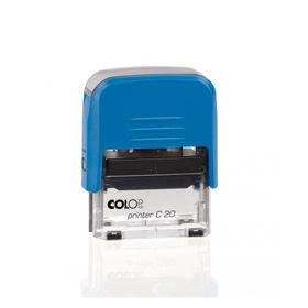 Colop Printer C20 Mavi Kasa Siyah Keçe 14x38 mm Kaşe