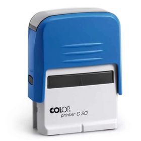 Colop Printer C20 Mavi Kasa Siyah Keçe 14x38 mm Kaşe