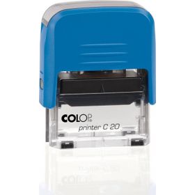 Colop Printer C20 Mavi Kasa Siyah Keçe 14x38 mm Kaşe
