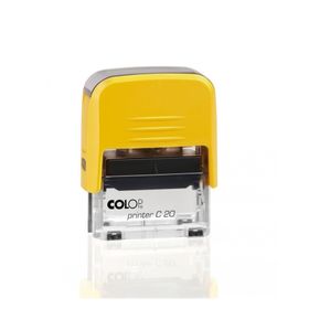 Colop Printer C20 Sarı Kasa Siyah Keçe 14x38 mm Kaşe