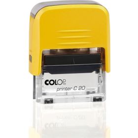 Colop Printer C20 Sarı Kasa Siyah Keçe 14x38 mm Kaşe