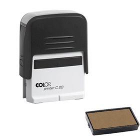 Colop Printer C20 Siyah Kasa Kuru Keçe 14x38 mm Kaşe
