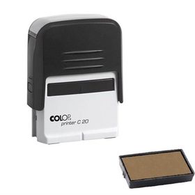 Colop Printer C20 Siyah Kasa Kuru Keçe 14x38 mm Kaşe
