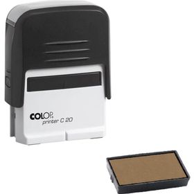 Colop Printer C20 Siyah Kasa Kuru Keçe 14x38 mm Kaşe