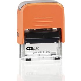 Colop Printer C20 Turuncu Kasa Siyah Keçe 14x38 mm Kaşe