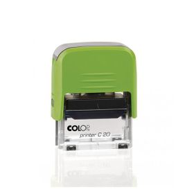 Colop Printer C20 Yeşil Kasa Siyah Keçe 14x38 mm Kaşe