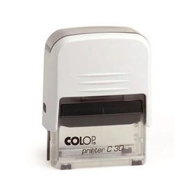 Colop Printer C30 Beyaz Kasa Siyah Keçe 18x47 mm Kaşe