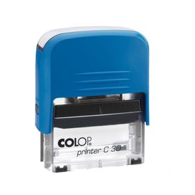 Colop Printer C30 Mavi Kasa Siyah Keçe 18x47 mm Kaşe