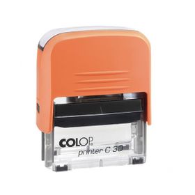 Colop Printer C30 Turuncu Kasa Siyah Keçe 18x47 mm Kaşe