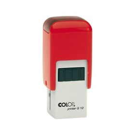 Colop Q12 Kare Kırmızı Kasa Kırmızı Keçe 12x12 mm Kaşe