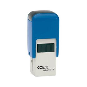 Colop Q12 Kare Mavi Kasa Mavi Keçe 12x12 mm Kaşe