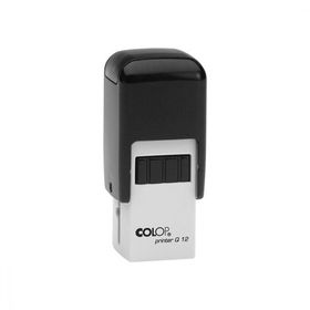 Colop Q12 Kare Siyah Kasa Siyah Keçe 12x12 mm Kaşe