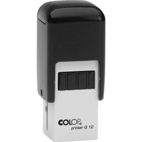 Colop Q12 Kare Siyah Kasa Siyah Keçe 12x12 mm Kaşe