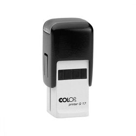 Colop Q17 Kare Siyah Kasa Siyah Keçe 17x17 mm Kaşe