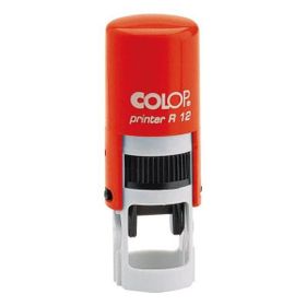 Colop R12 Yuvarlak Kırmızı Kasa Kırmızı Keçe 12 mm Kaşe