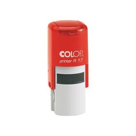 Colop R17 Yuvarlak Kırmızı Kasa Siyah Keçe 17 mm Kaşe