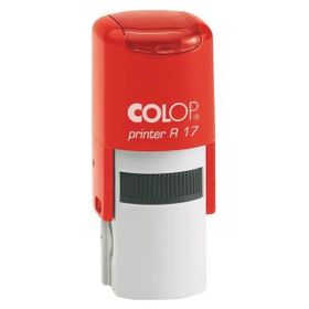 Colop R17 Yuvarlak Kırmızı Kasa Siyah Keçe 17 mm Kaşe