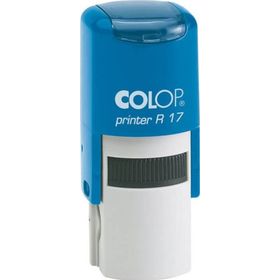 Colop R17 Yuvarlak Mavi Kasa Mavi Keçe 17 mm Kaşe