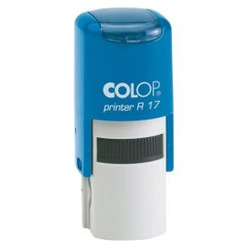 Colop R17 Yuvarlak Mavi Kasa Mavi Keçe 17 mm Kaşe