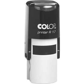 Colop R17 Yuvarlak Siyah Kasa Siyah Keçe 17 mm Kaşe