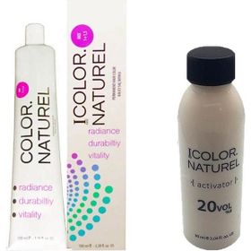 Color Naturel 7.31 Altın Küllü Kumral 100 ml Saç Boyası + 20 Vol 90 ml Oksidan